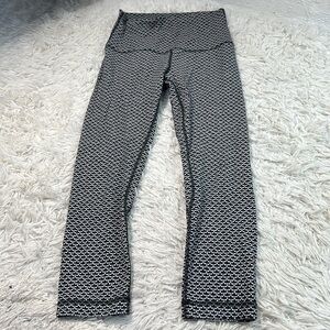 Lululemon Align Crop *21" Monochromic Ice Grey Black
